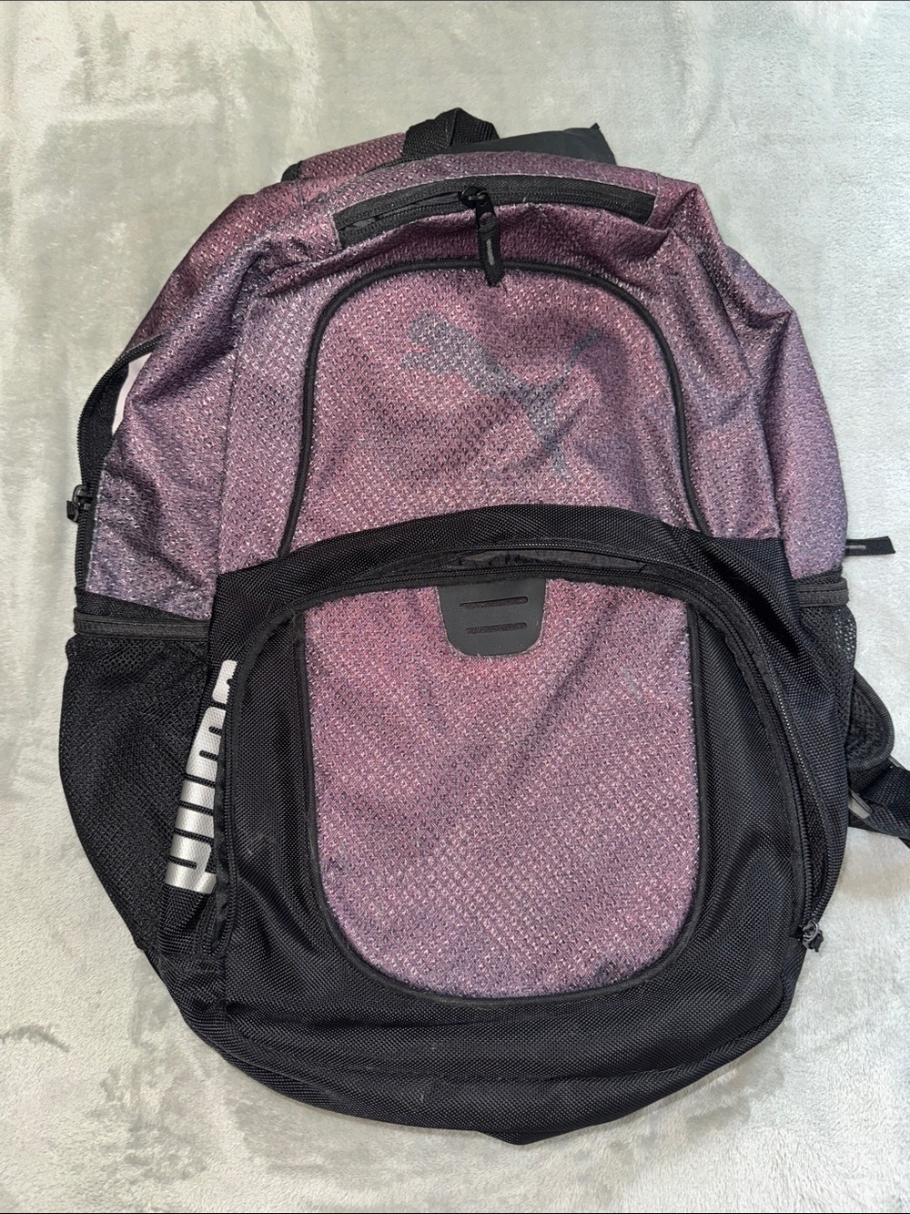 Puma Purple and Black Casual Backpack
